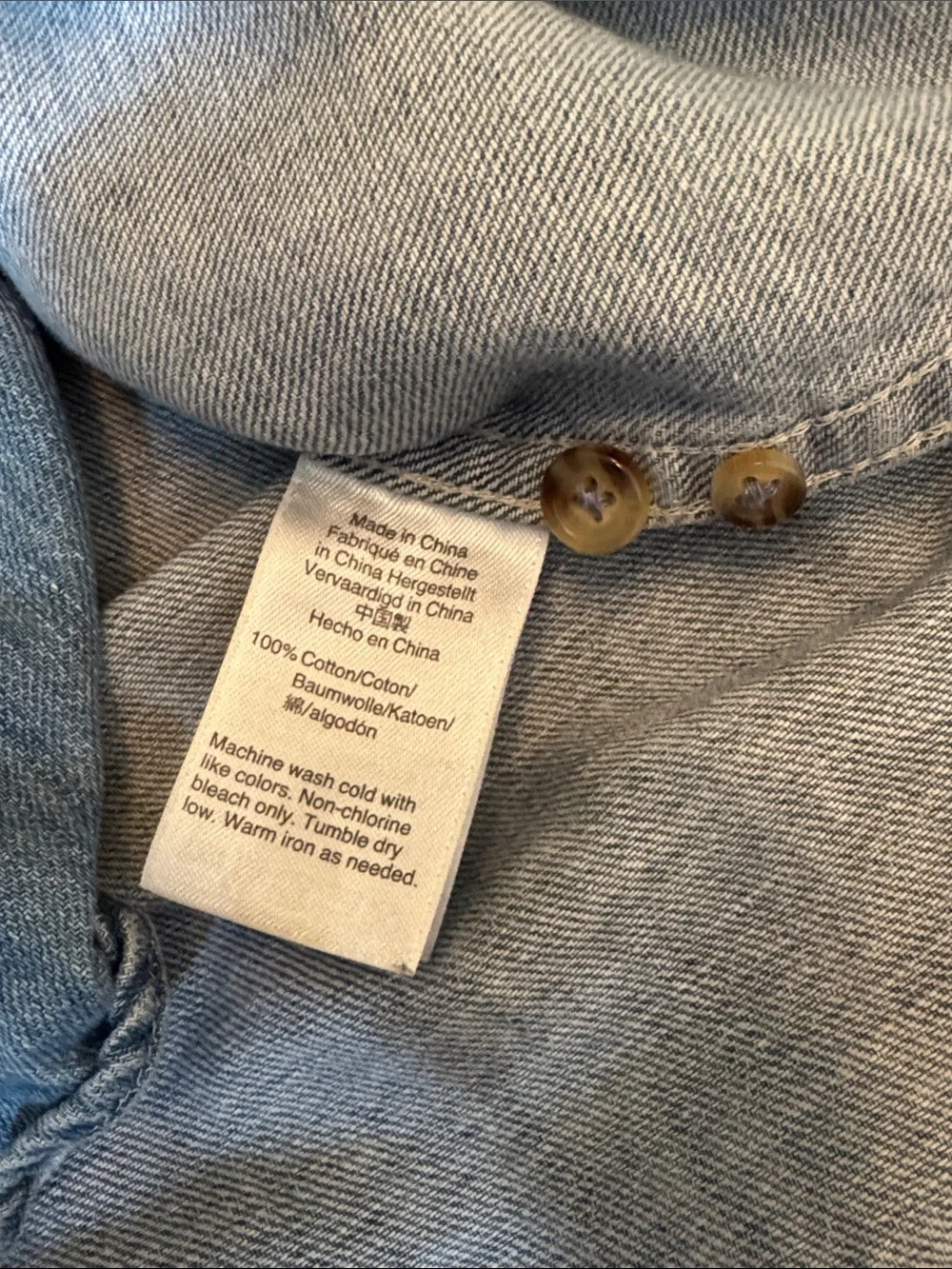 J. Crew Always Shirt Size Medium Blue Denim Oarsman Button Down Midweight